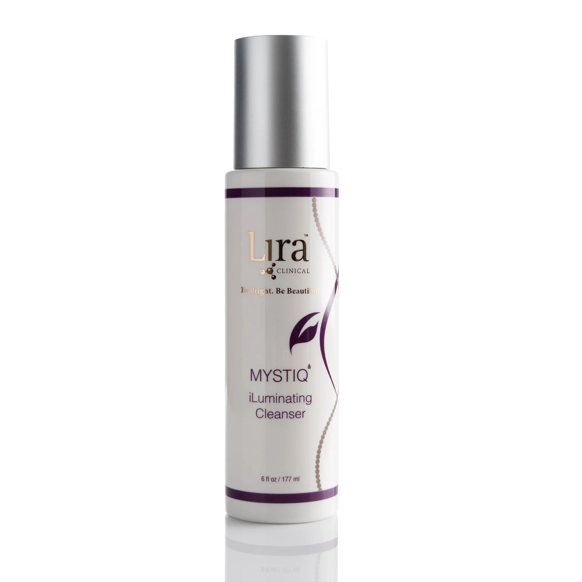 Lura Clinical Mystiq Illuminating Cleanser bottle on a white background